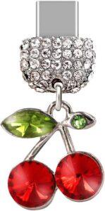 TP82 Type-C Cherry Anti-Dust Plug Charm for Android(Red)