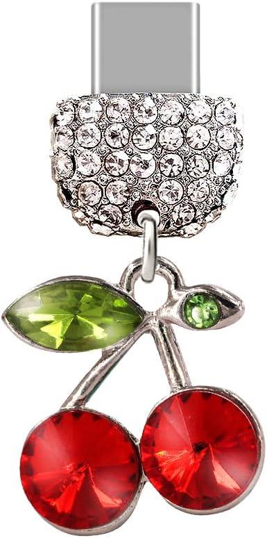 TP82 Type-C Cherry Anti-Dust Plug Charm for Android(Red)