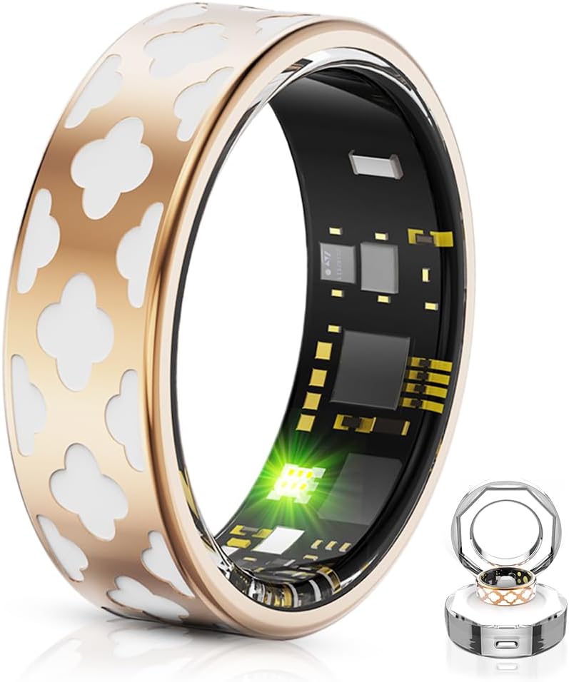 Health Tracker Ring: Waterproof, No Fee, iOS/Android