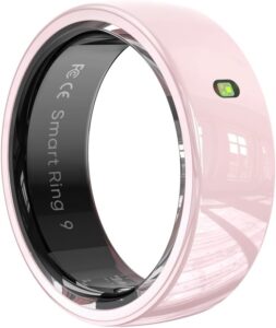 Pink Ceramic Smart Ring for Women