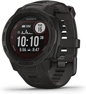Garmin Instinct Solar Rugged Outdoor Smartwatch, Graphite