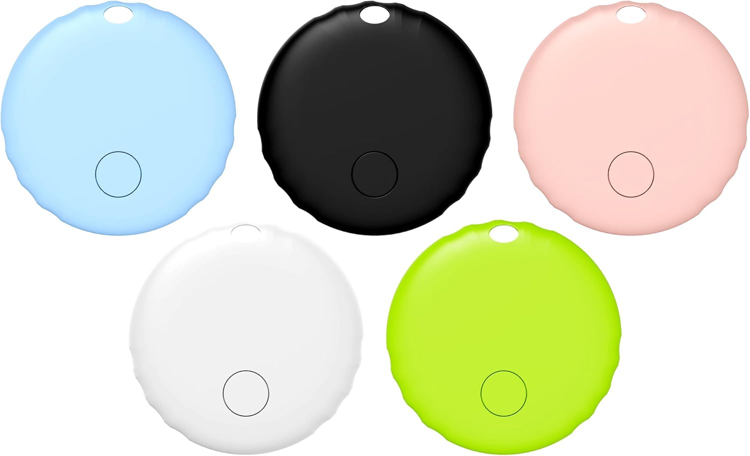 5 Pack IP67 Waterproof Find My Tags for Keys & Luggage