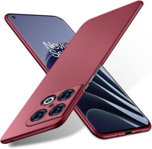 OnePlus 10 Pro 5G Ultra-Slim Case (Gravel Wine Red)