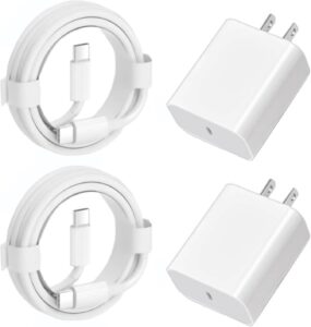 2-Pack 30W PD USB-C Fast Charger Pixel 6-9 Series 6.6ft