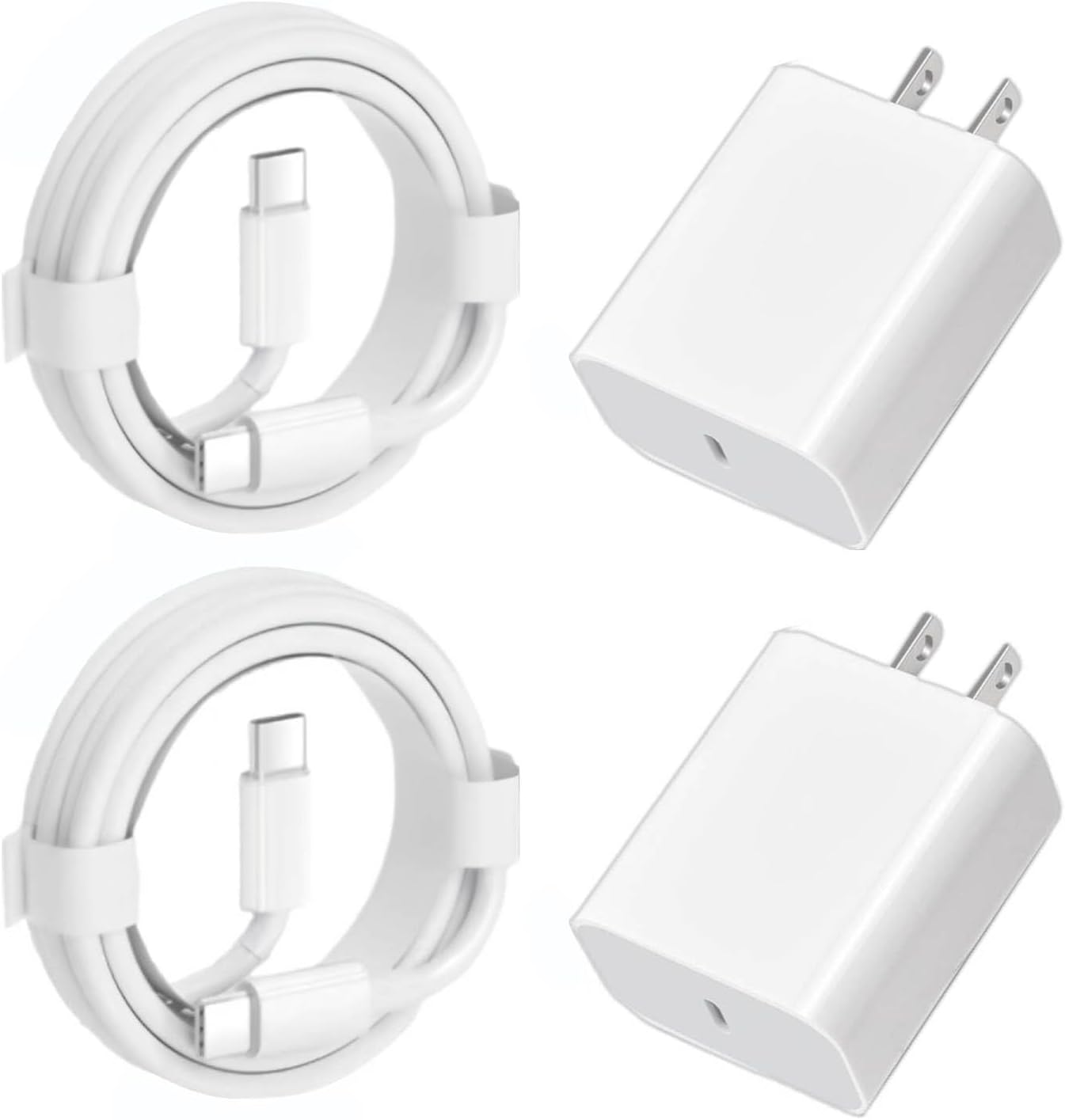 2-Pack 30W PD USB-C Fast Charger Pixel 6-9 Series 6.6ft