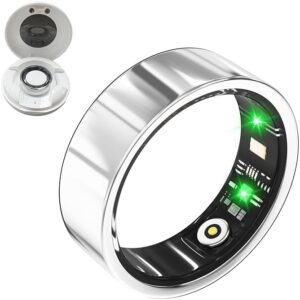 Smart Ring: Health Monitor, Waterproof, No Fee