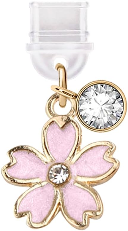 Cherry Blossom USB-C Dust Plug Phone Charm