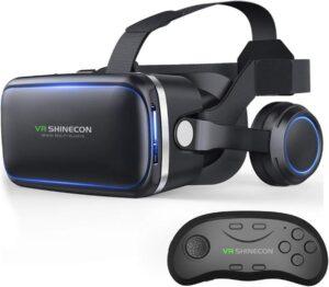 HD 3D VR Headset w/ Remote for Games, Movies & Phones 4.7-6