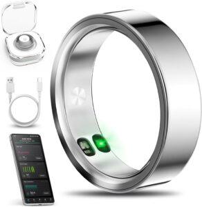 Smart Ring: Alerts, Health, 5ATM, Android/iOS, Silver9