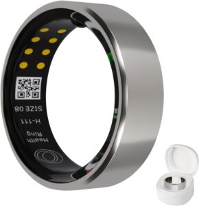 Health Tracking Smart Ring with Charging Case