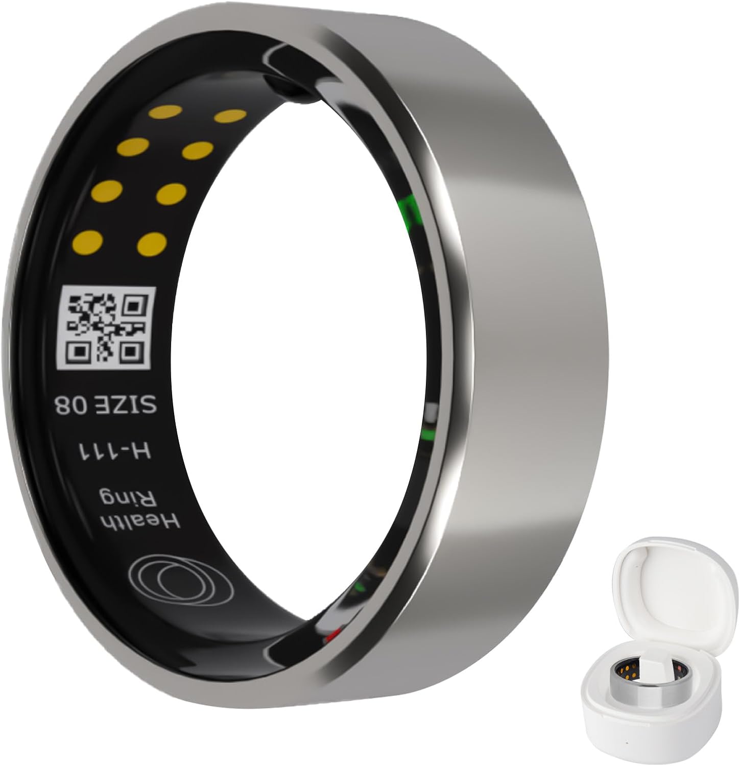 Health Tracking Smart Ring with Charging Case