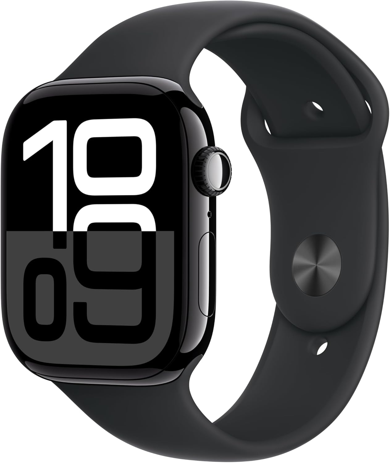 Apple Watch S10 GPS 46mm, Jet Blk Alum/Blk Sport Band