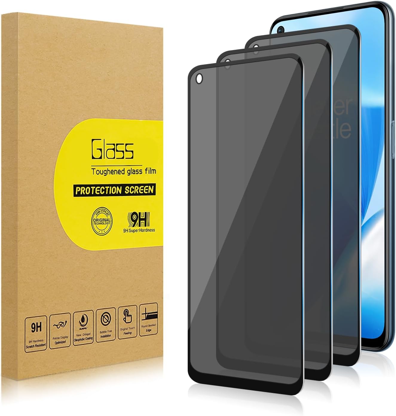 3 Pack Privacy 9H Glass for 1+ Nord N200 5G