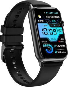 Health Smartwatch: HR/SpO2/BP/Sleep, 128 Modes, IP68, iOS/Android