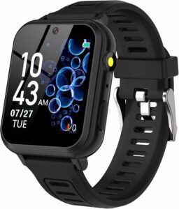 Kids Smart Watch with Games & Camera, Ages 3-12 (Black)
