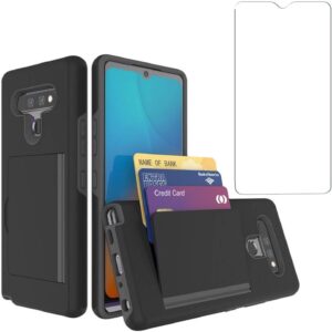 LG K51 Case w/ Screen Protector & Card Holder
