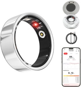 Smart Health Ring: Heart Rate, SpO2, Sleep Tracker for iPhone/Android