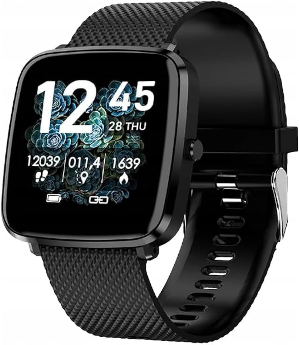 Bemi Smartwatch: Heart Rate, Fitness Tracker - Black