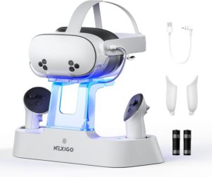 NexiGo Quest 3/3S Charging Dock with Elite Strap Support