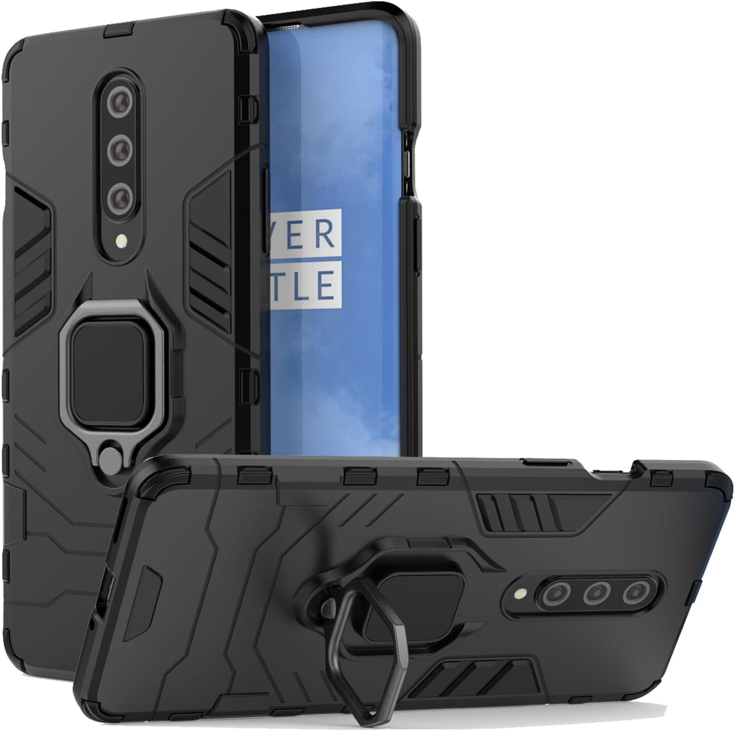 OnePlus 8 Dual Layer Case w/ Magnetic Kickstand & Car Holder