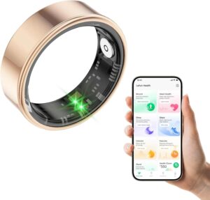 Smart Ring Fitness & Health Tracker IP68 Gold
