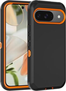 Military-Grade Pixel 9/9 Pro Case (Orange)