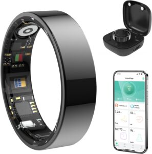 Smart Health Tracker Ring, IP68 Waterproof