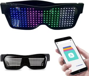 Bluetooth App-Controlled LED Party Glasses