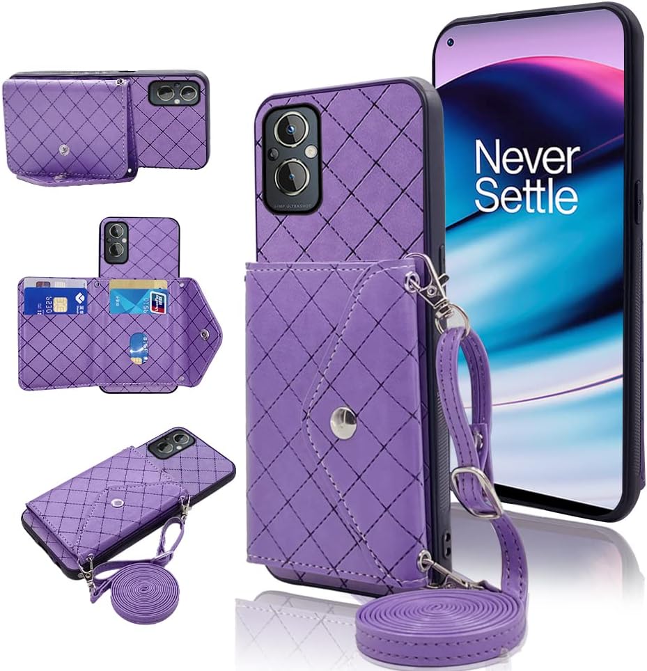 OnePlus Nord N20 5G Wallet Case, Purple