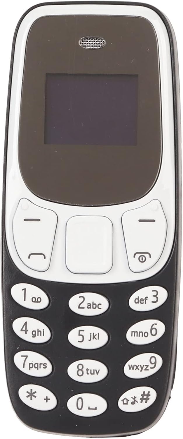 BM10: Smallest Unlocked Phone w/ VC, Dual SIM,BT (Black)