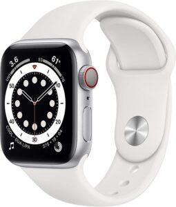 Apple Watch S6 40mm GPS+Cell Silver/White(Renewed)