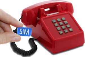 PushMeFon 4G Retro Unlocked Senior Cell Phone - Red