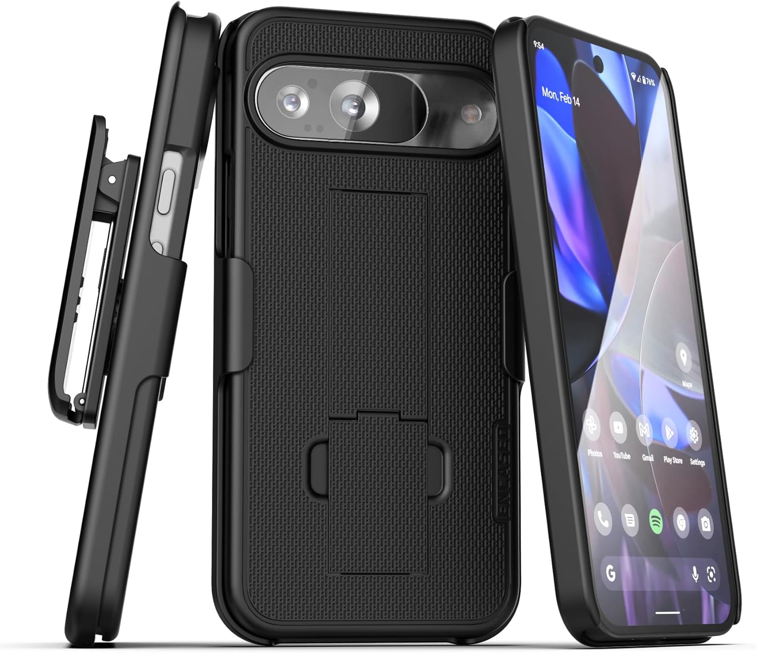 Encased Belt Case Pixel 9/9 Pro w/ Holster Clip & Kickstand