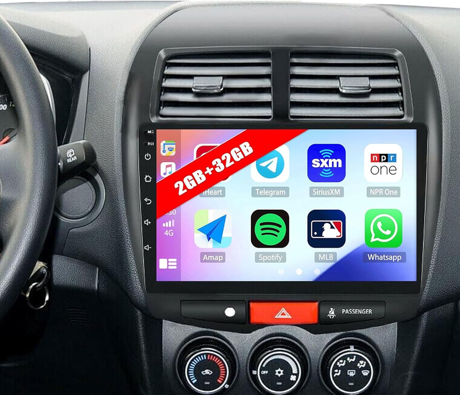 10" Android 13 Car Stereo w/CarPlay for Mitsubishi ASX/Outlander/RVR
