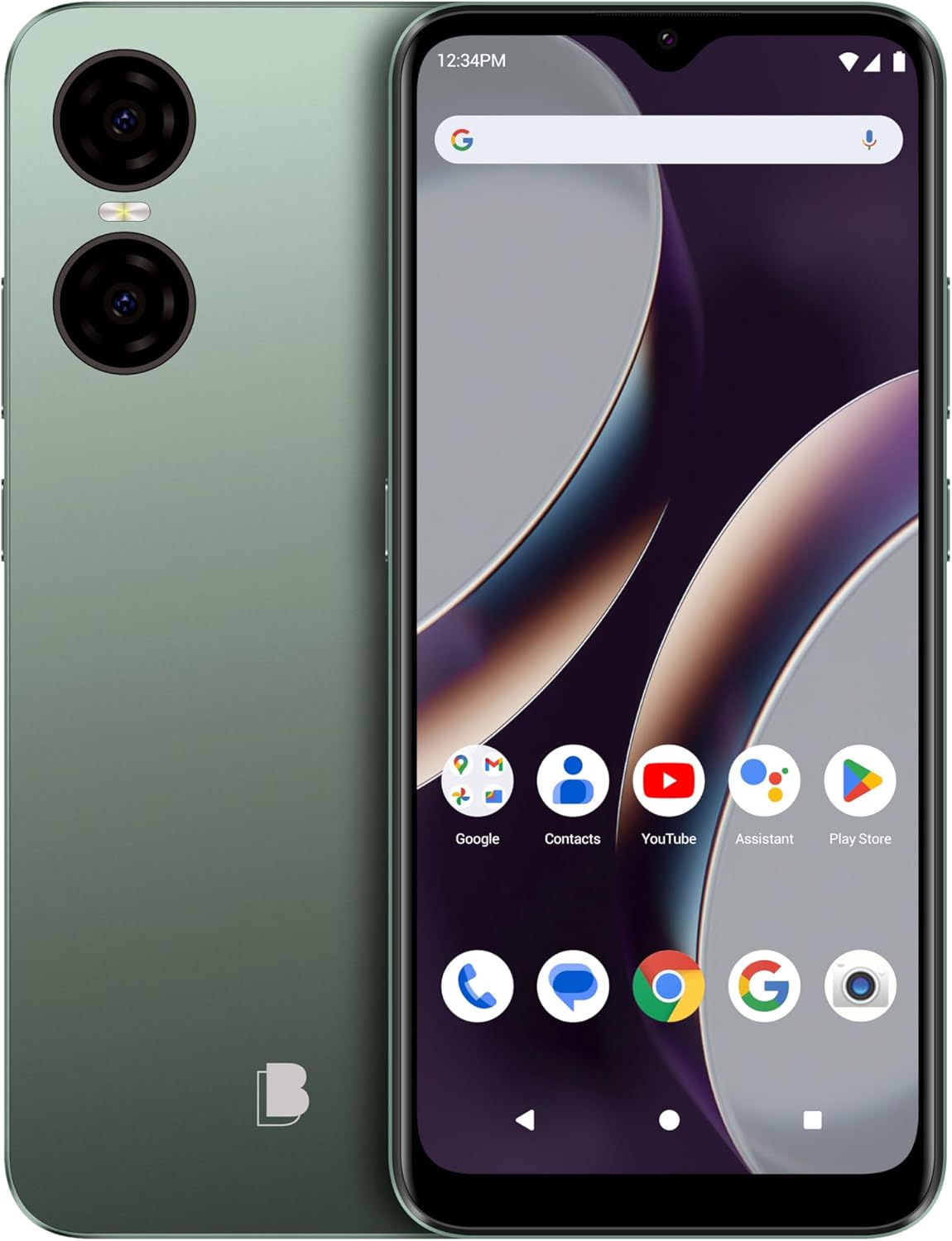 BLU G63 | 2023 | 3-Day Battery | Unlocked | 6.8 HD+ Infinity Display | 128/4GB | Dual 13MP Camera | US Version | US Warranty | Green