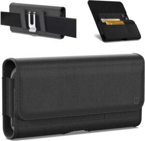 CoverON 1+ Nord N/8 Pro Black Holster Pouch (Fits Cases)