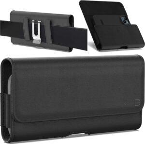 CoverON Moto G Series Holster Belt Clip Magnetic Pouch w/Case Fit
