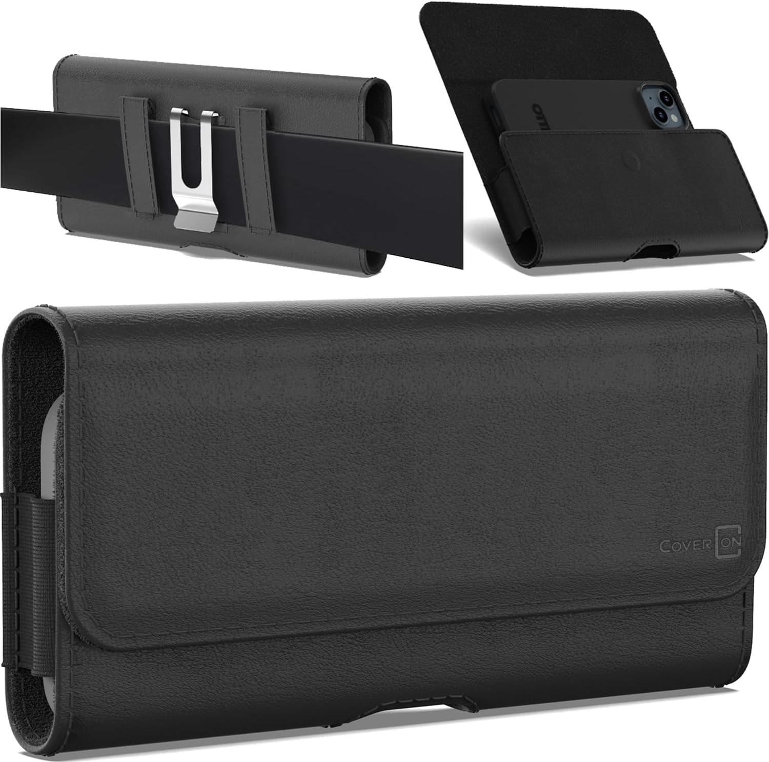 CoverON Moto G Series Holster Belt Clip Magnetic Pouch w/Case Fit