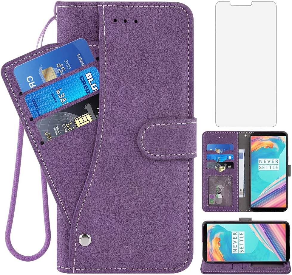 OnePlus 5T Purple Wallet Case