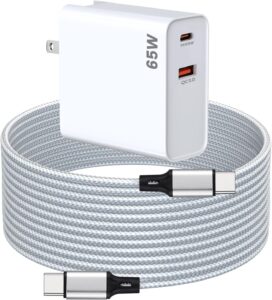 65W Dual USB-C Charger for Quest 3/2 & Pico 4