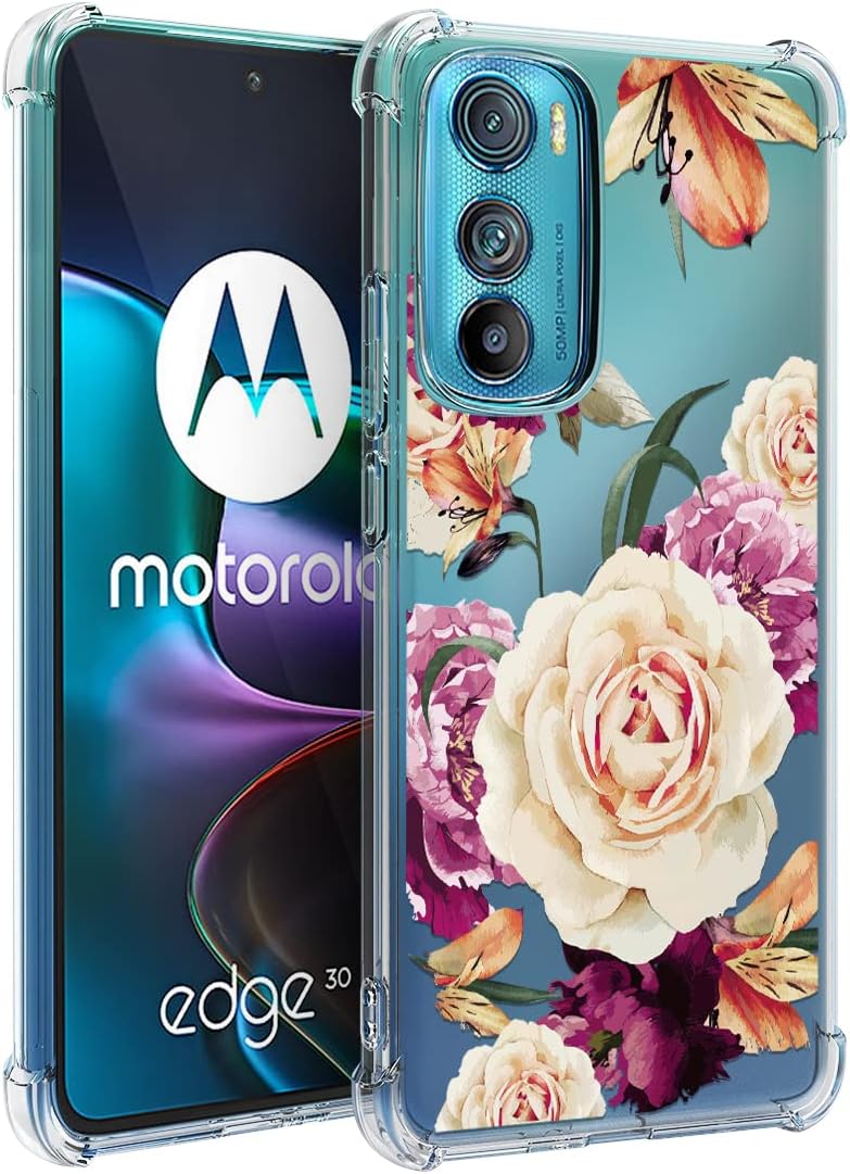 Moto Edge 2022 Case Purple Flower