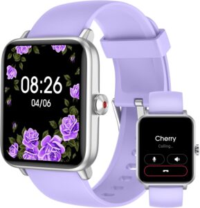 Smart Fitness Watch: HR/SpO2/Sleep IP68 Step/Cal iOS&Android