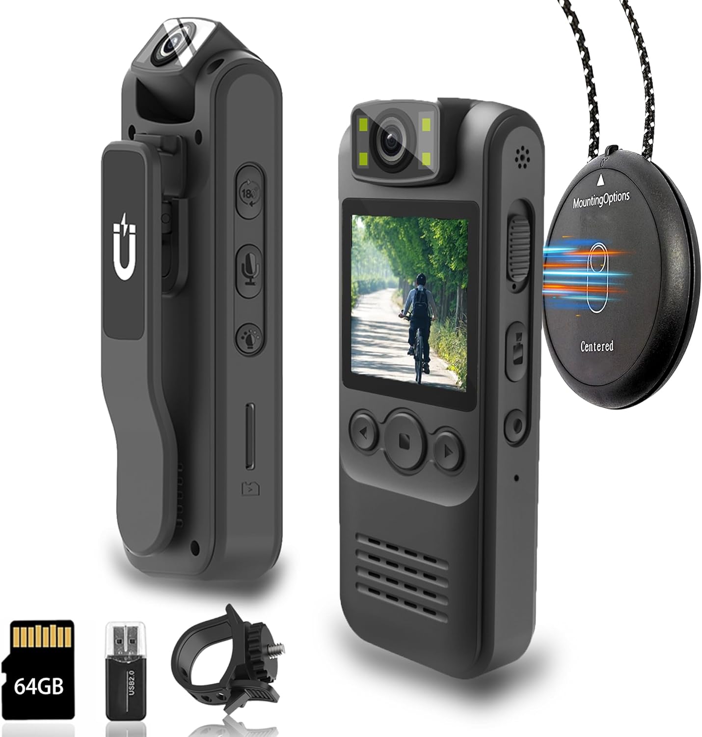 Body Camera 1080P HD 64GB