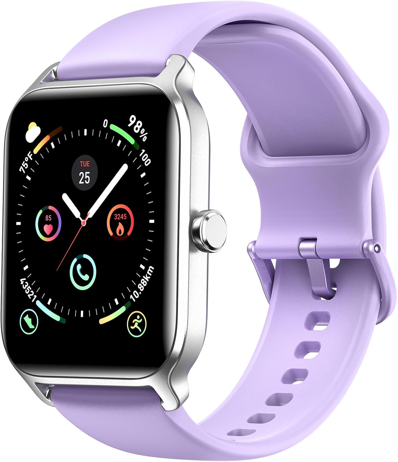 Fitpolo Alexa Smartwatch: Fitness & Waterproof Tracker