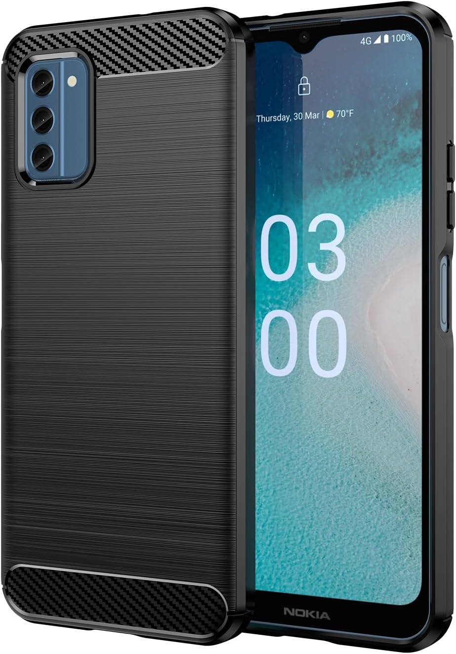 Nokia C300 Shock & Scratch Proof CarbonFiber TPU Case Black