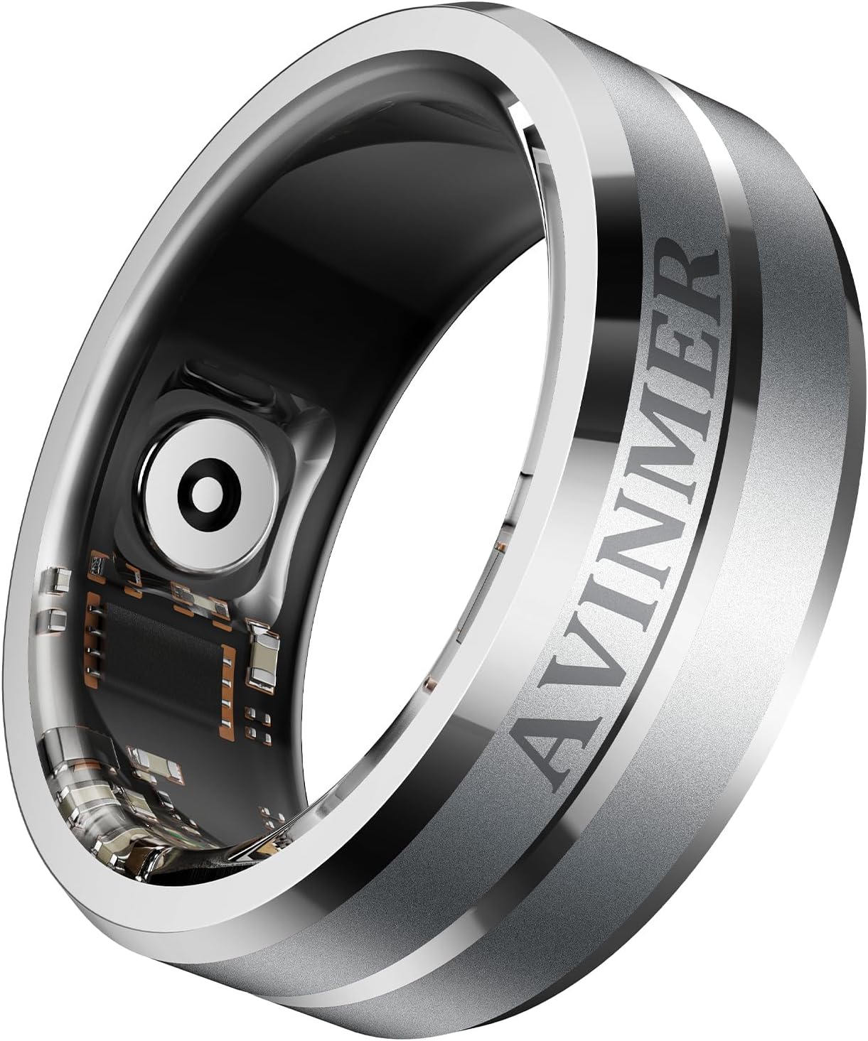 Smart Ring Health Monitor & Media Remote Size 8