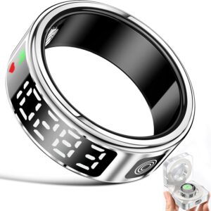 Smart Ring w/LED Display: Health & Fitness Tracker for iOS/Android