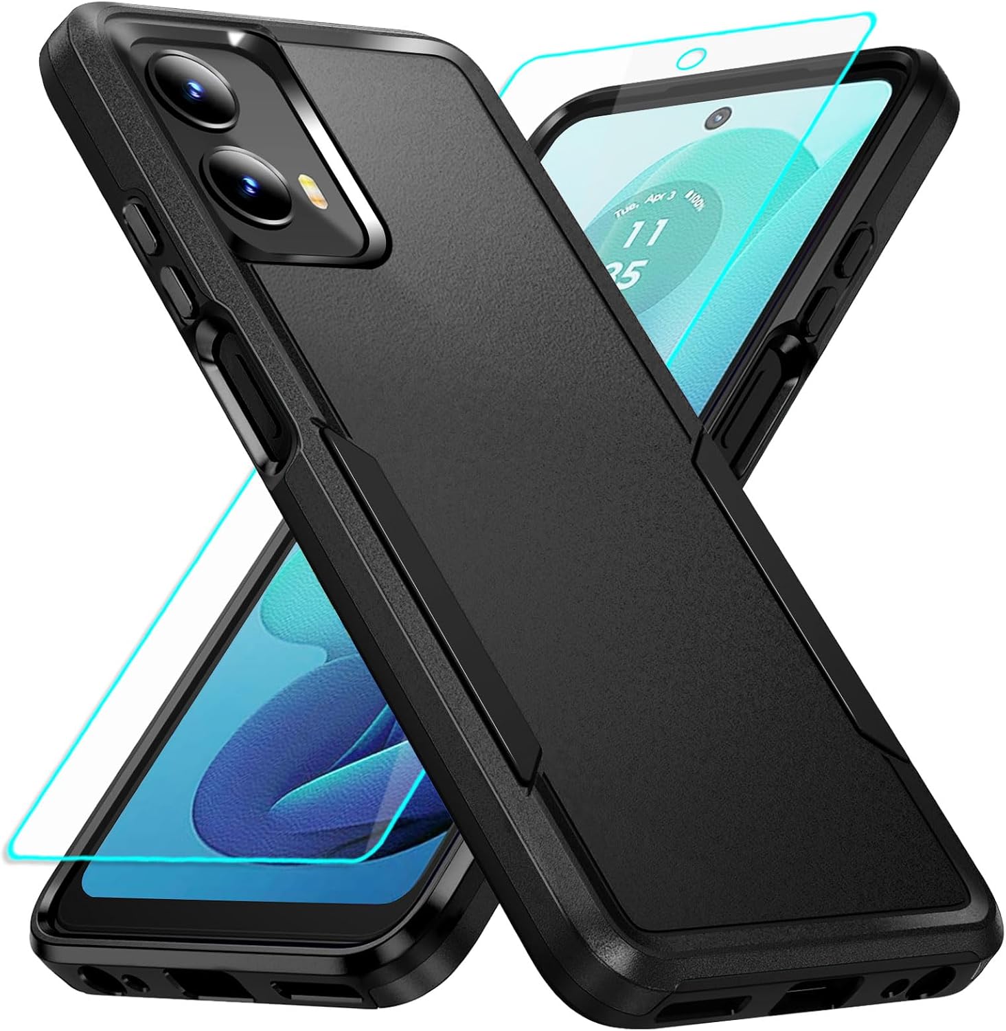 Rugged Case for Moto G 5G 2024 - Black