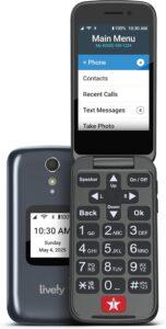 Lively Jitterbug Flip2 Flip Phone Seniors Graphite