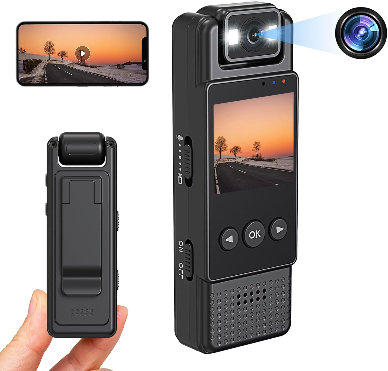 WiFi Body Camera Mini Loop Rec